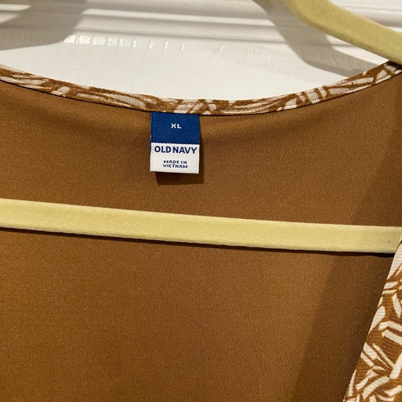 NWT Old Navy Size XL Tan Waist-Defined Sleeveless Tie-Shoulder Mesh Mini Dress - Picture 11 of 15